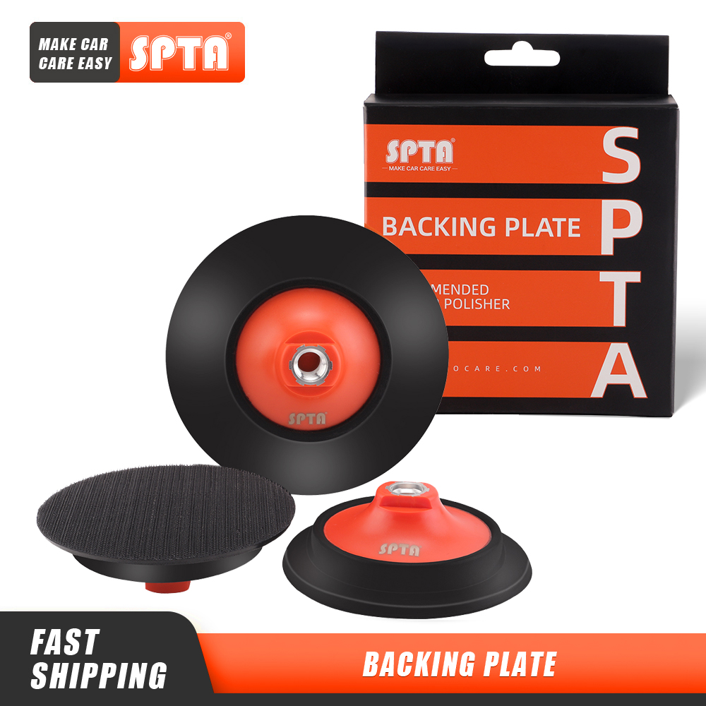 SPTA 5 "125mm 6" 150mm M14 5/8-16 filetage plaque de support crochet boucle voiture polissage tampon de polissage disque professionnel pour polisseuse rotative