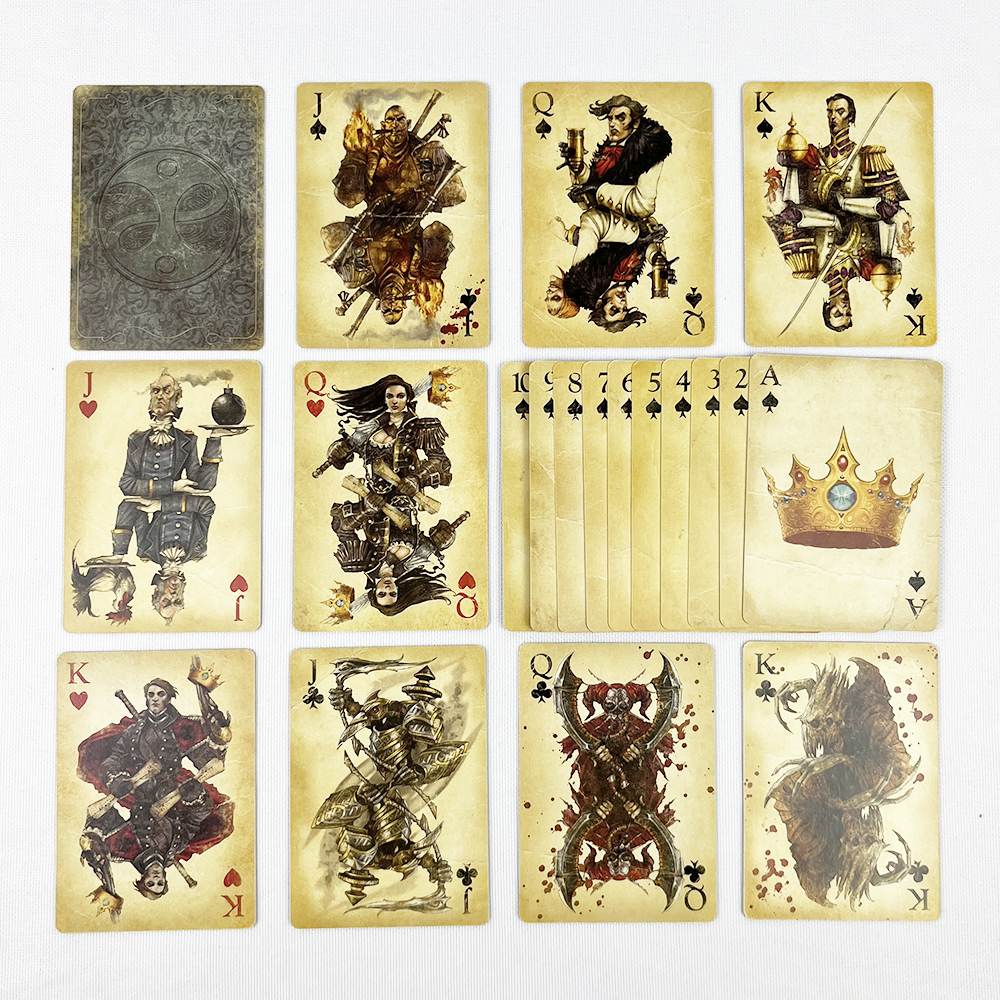 Heißer Verkauf Retro-Spielstil Spielkarten Fabel 3 Sammlung Poker karten Schwarzes Papier Limited Collector's Edition Poker karten