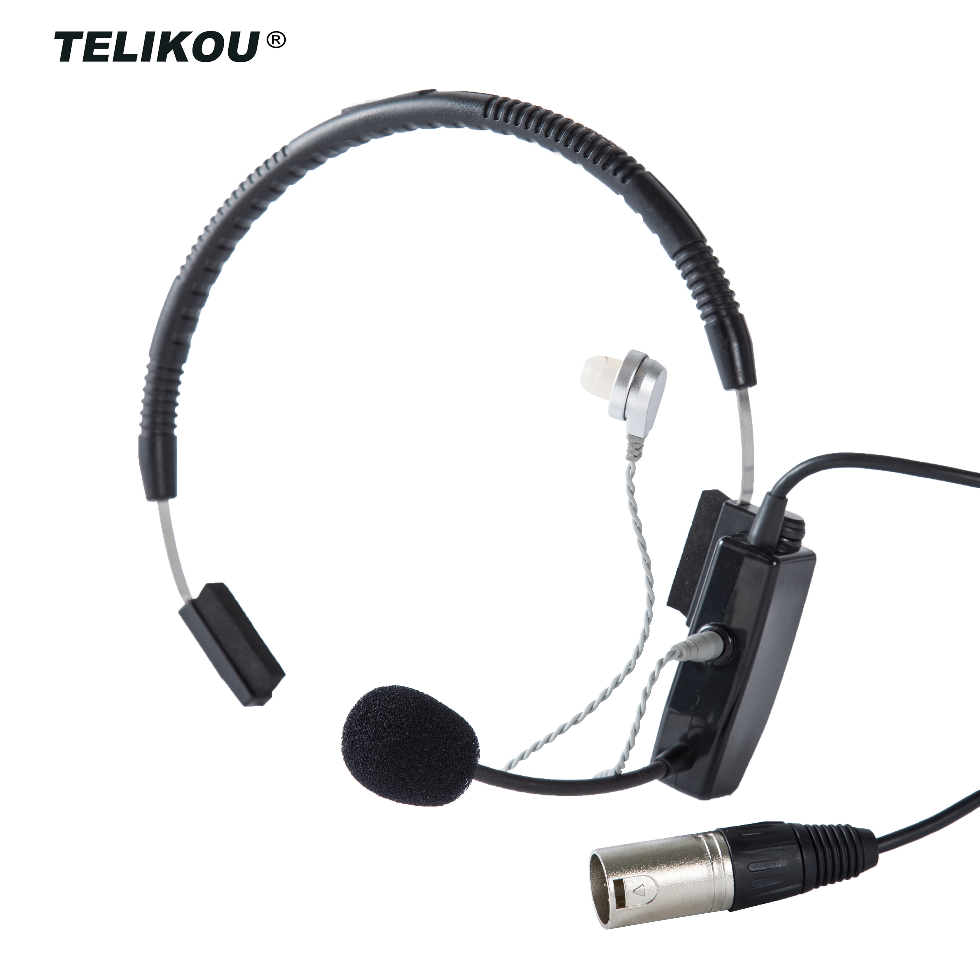 TELIKOU NE-10 | Ожерелье, гарнитура, фоторазъем, полнодуплексная Проводная гарнитура внутренней связи, Electret микрофон для кино, ТВ, сцены