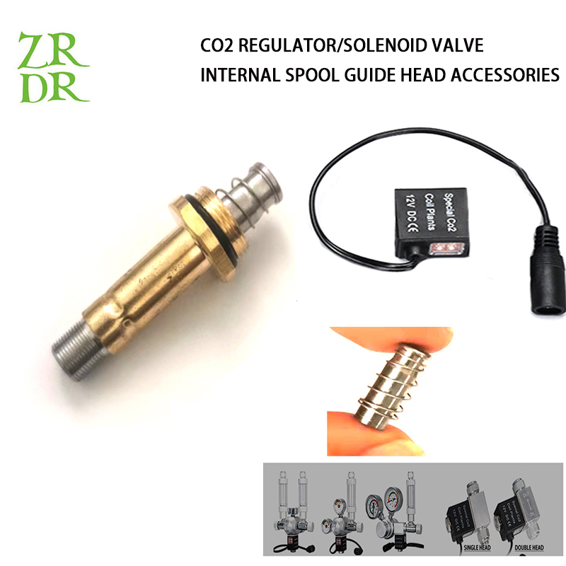 Regulator CO2 ZRDR/Zawór redukcyjny ciśnienia/Zawór elektromagnetyczny/Głowica prowadząca szpuli wewnętrznej-Cewka zaworu elektromagnetycznego Akcesoria CO2 do akwarium