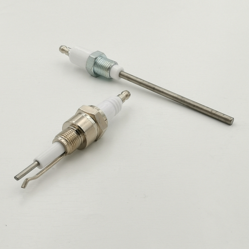M14 * 1.25 Keramik Pengapian Jarum Burner Bagian Ignitor Ceramica Elektroda Busi Ketel Gas Alam Bipolar Pengapian Ion Penyelidikan