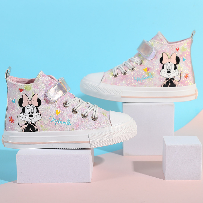 Kích Thước 24-37 Trẻ Em Giày Vải Bé Gái Giày Giày Sneakers Thời Trang Cho Bé Chống Trơn Trượt Thể Thao cho Trẻ Em Vải Bố