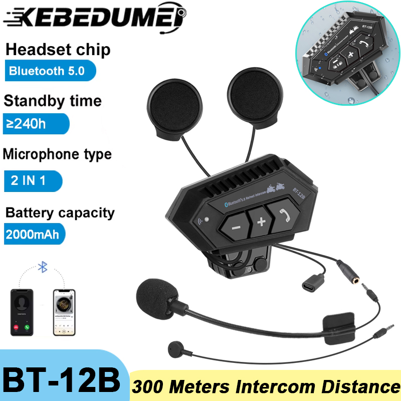 Гарнитура для мотоциклетного шлема, Bluetooth наушники, беспроводная громкая связь, микрофонные наушники, музыкальный плеер, голосовое управление для мотоциклиста