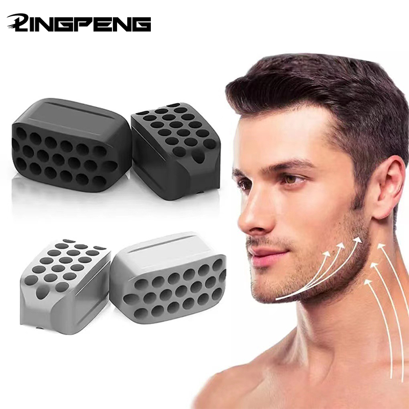 Ejercitador de mandíbula de silicona, tóner Facial y línea de mandíbula, pelota de Fitness, equipo de tonificación de cuello, herramienta de belleza Facial, ejercitador de papada