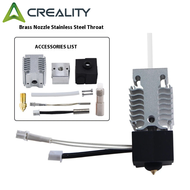 Creality Ender 3 V3 SE Kit de boquillas Hotend calefacción eficiente refrigeración disipar el calor garganta de acero inoxidable accesorios de impresora 3D