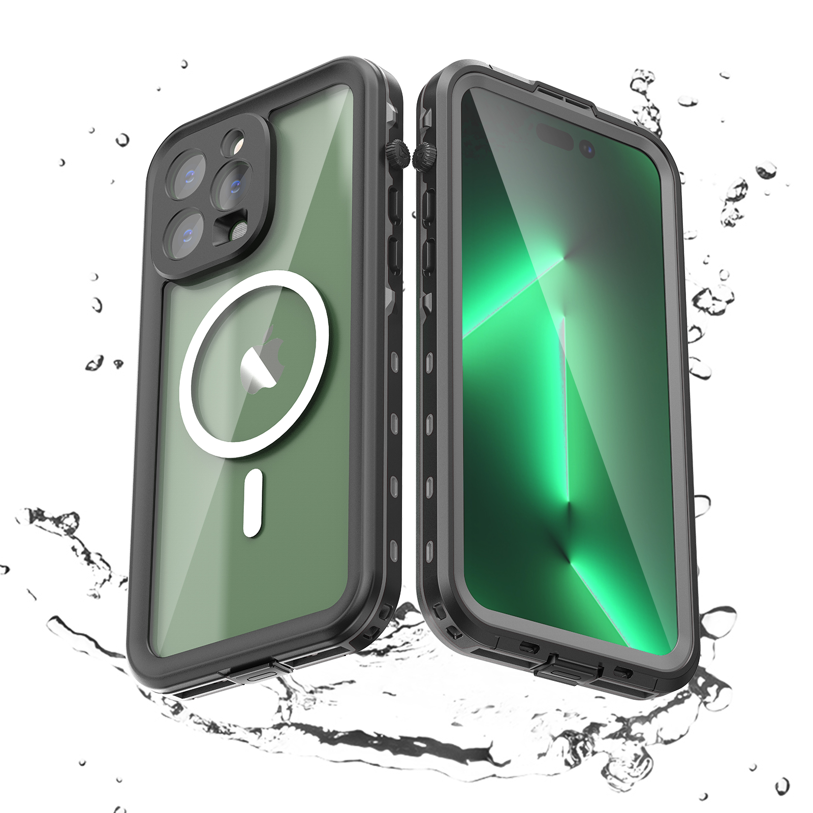 Shellbox-vente chaude magnétique antichoc anti-poussière IP68 professionnel étanche coque de téléphone pour iphone16promax/15/14/13