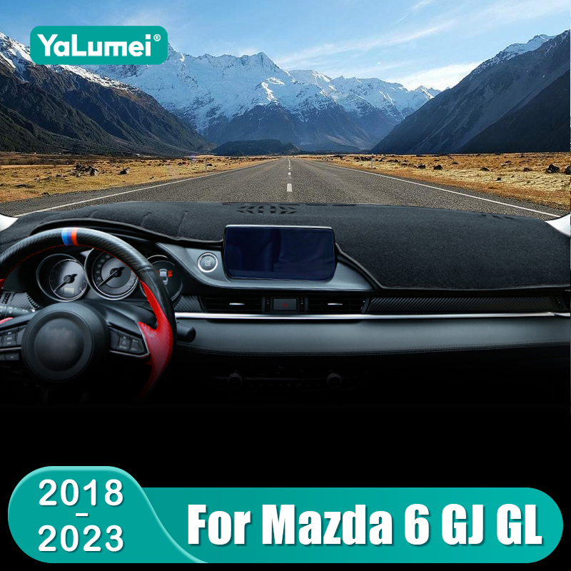 Do Mazda 6 GL Atenza 2018 2019 2020 2021 2022 2023 Pokrywa deski rozdzielczej samochodu Biurko przyrządów Mata przeciwsłoneczna Mata antypoślizgowa Akcesoria