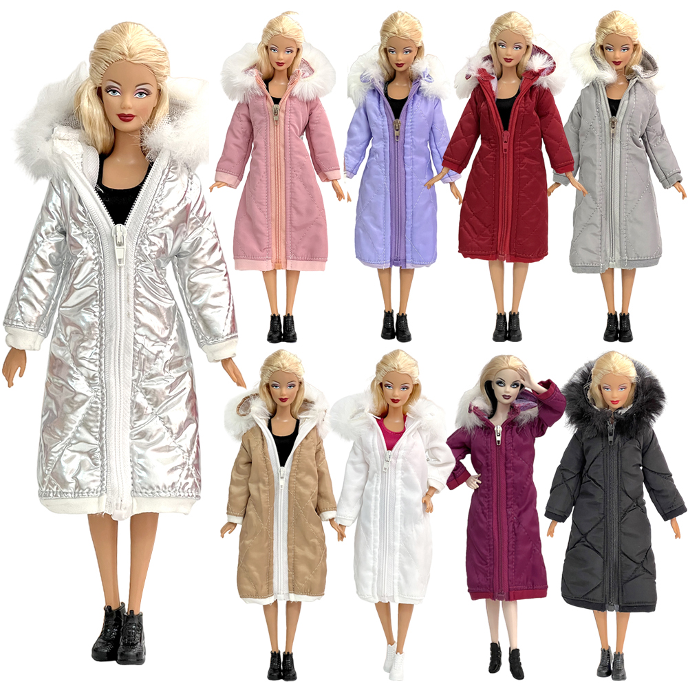NK-abrigo para muñeca a la moda, ropa para muñeca de 11,5 pulgadas, disfraz, abrigo de algodón para invierno, vestido de invierno para muñeca 1/6, accesorios para muñecas de 30CM JJ