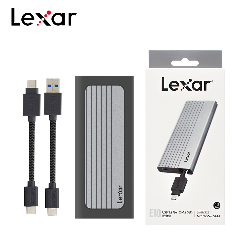 Корпус для SSD Lexar E300 M2, USB 3,2 Gen2 Type-C E350 E10 E6