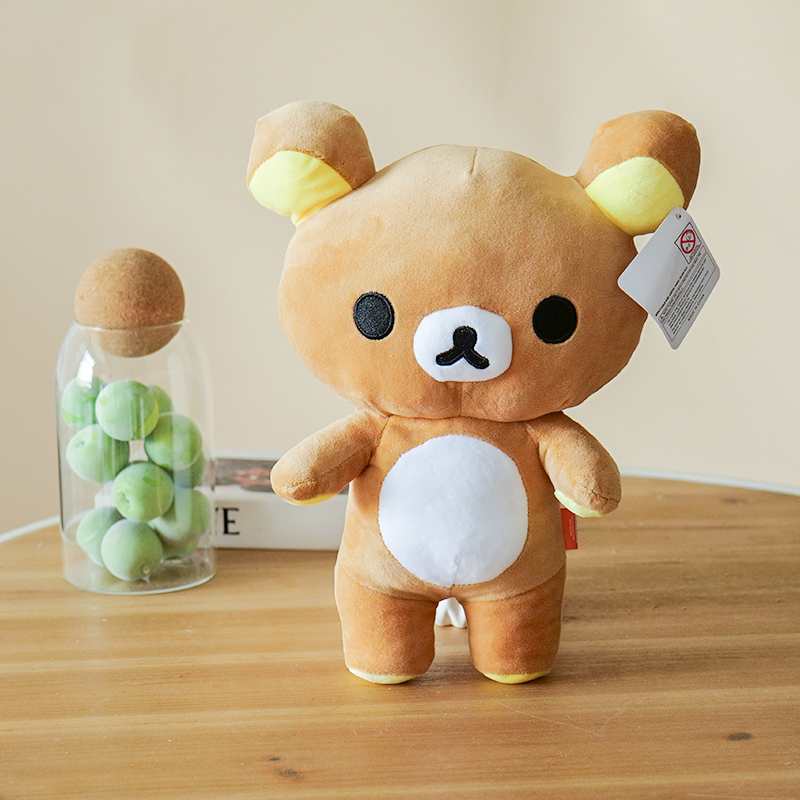 ตุ๊กตาตุ๊กตาหมีขนนุ่ม Rilakkuma 28ซม., ตุ๊กตาหมีน่ารักของเล่นสัตว์น่ารักของเล่นงานอดิเรกอะนิเมะตกแต่งห้องของขวัญคริสต์มาส