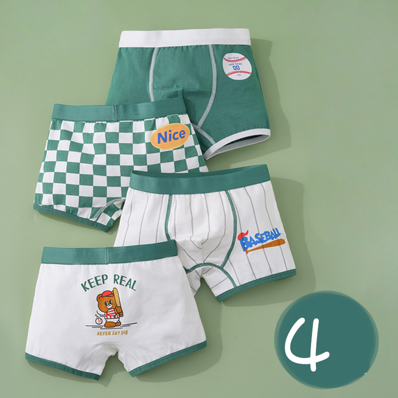Algodão crianças roupa interior 2023 coreano dos desenhos animados carro boxers para meninos adolescente xadrez calcinha shorts menino bonito cuecas 2 4 8 12 14 anos