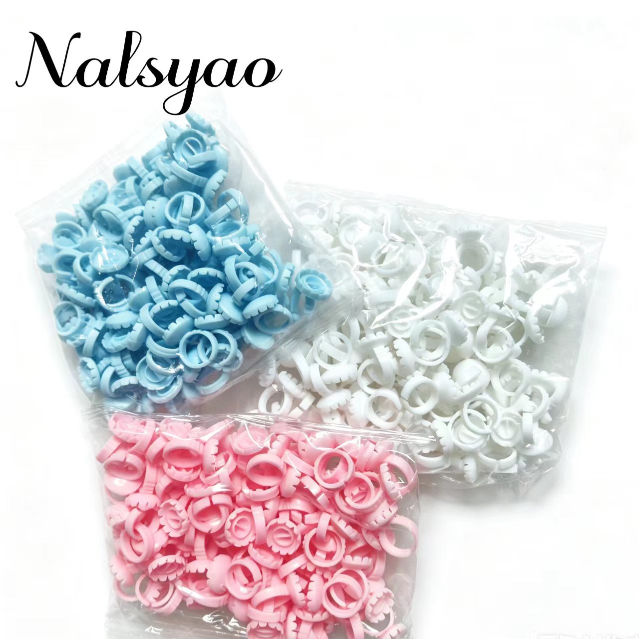 CNK 100PCS Eyelash กาวพัดลมถ้วยผู้ถือแหวนคอนเทนเนอร์สําหรับ Eyelash EXTENSION TATTOO Pigment ถ้วย Lash เครื่องมืออุปกรณ์เสริม