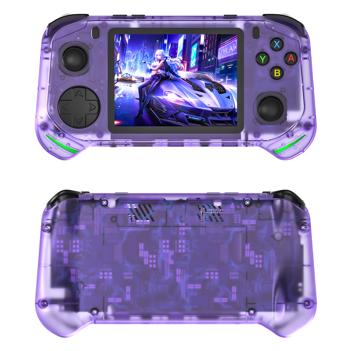 NEW RX6H Retro Handheld Game Console Linux System 3.5 Inch IPS Screen Portable Pocket Video Player 64GB Games Kid Gift