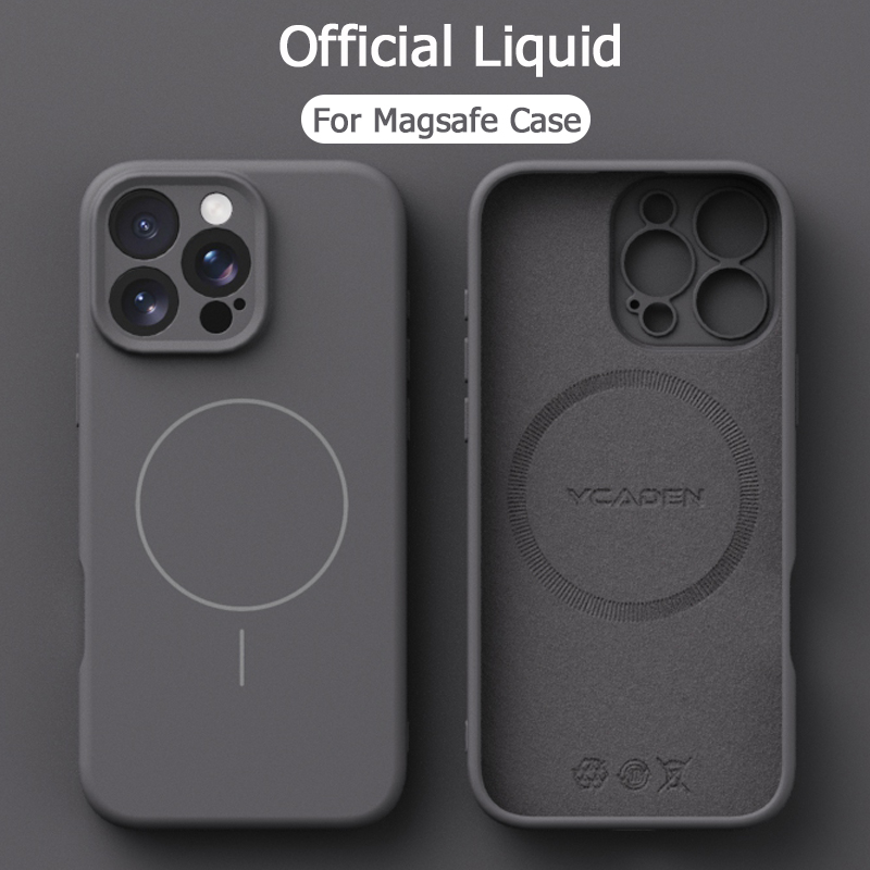 Étui magnétique en Silicone souple liquide d'origine pour Magsafe, Charge sans fil, pour iPhone 16 Plus 15 14 13 12 Pro Max 11