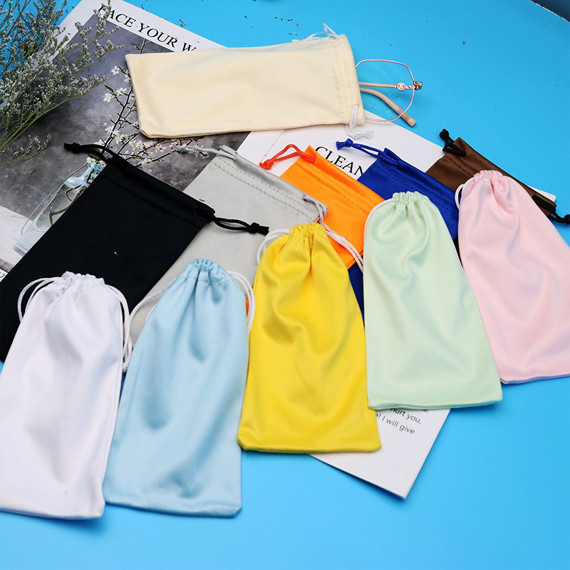 Bolsa de microfibra para gafas, bolsa de sol, bolsa de tela portátil, bolsa para gafas de sol, bolsa de almacenamiento de gafas de carga Simple