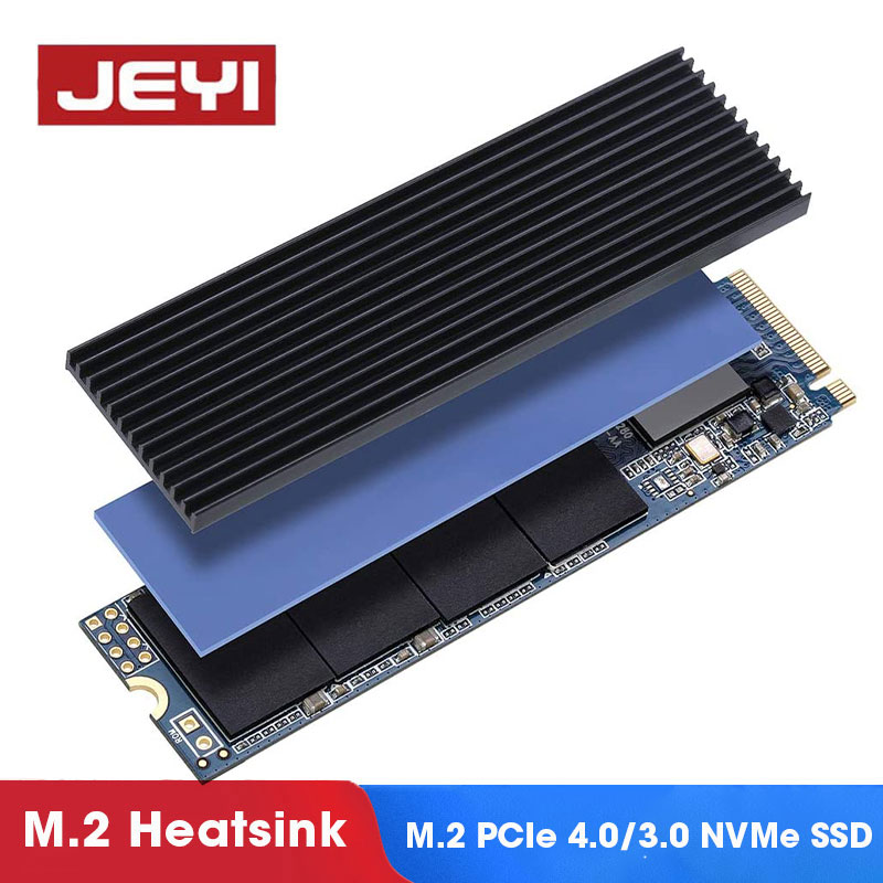 Радиатор JEYI M.2 SSD NVMe M2 2280, твердотельный жесткий диск, алюминиевая прокладка радиатора с термосиликоновой прокладкой PS5, настольный ПК
