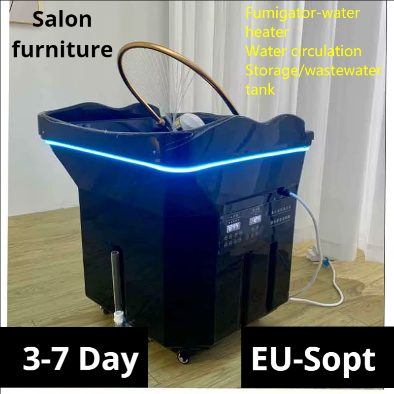 Nieuwe Stijl Met Led-Verlichting Draagbare Japanse Hoofd Spa Wastafel Equipement Zonder Doorgesluisde Shampoo Bed