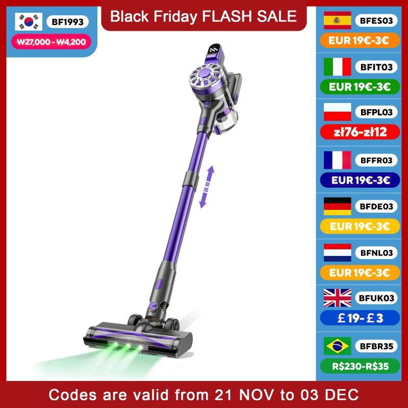 ZCWA V07 100000 Aspirador de mano inalámbrico PA, inalámbrico, recargable, automático, para el hogar, el coche y el Mini aspirador para mascotas