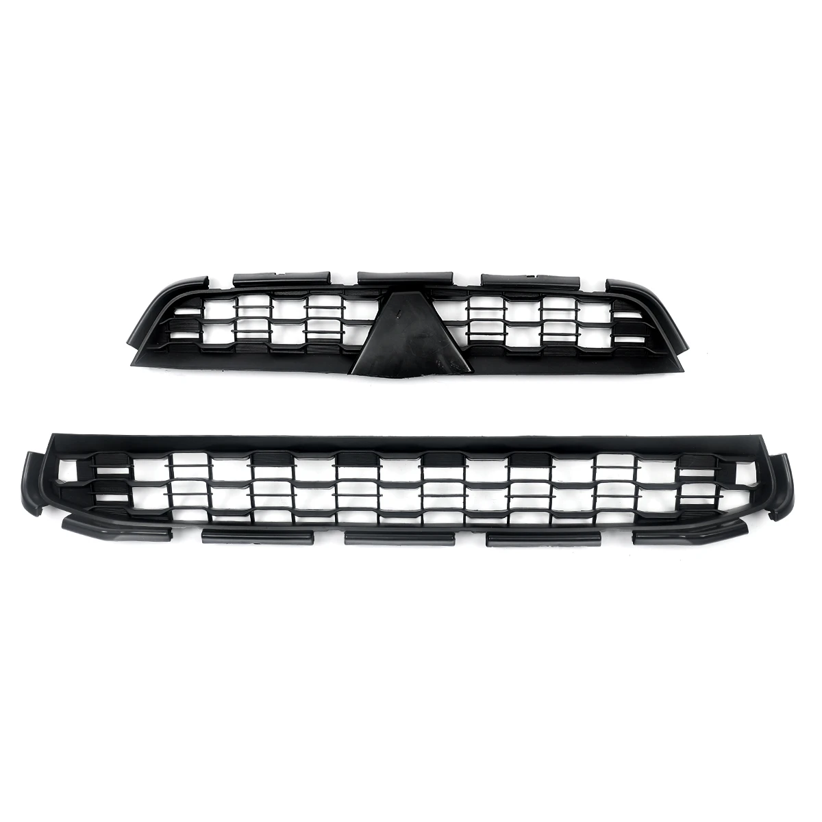 Dla 2013-2015 Outlander Sport ASX RVR przedni zderzak górny Grill dolny kratka z siatki