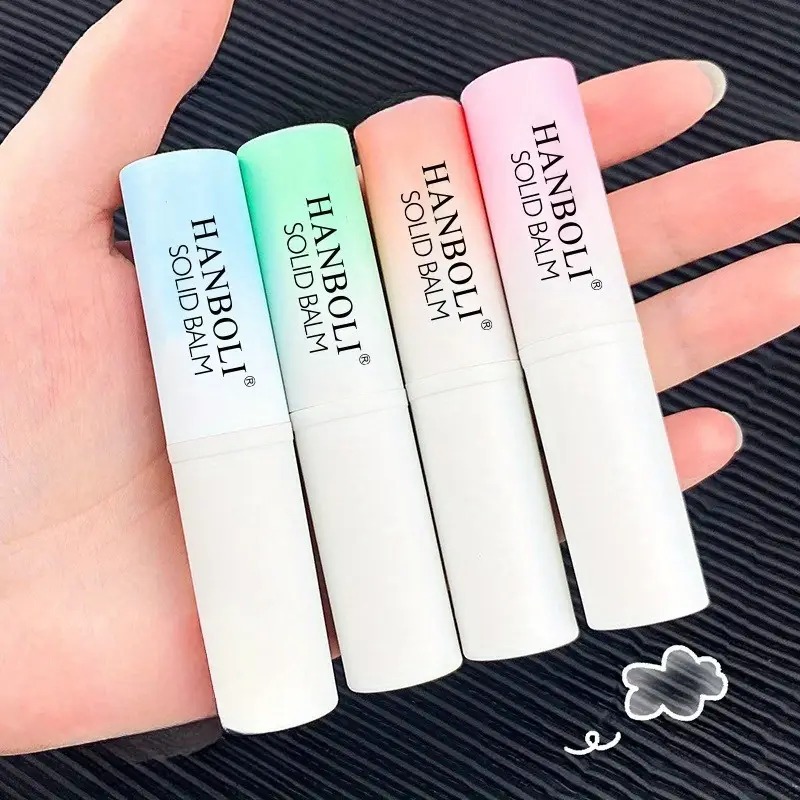 Bastões de perfume sólidos, 4 unidades, de longa duração, natural e fresco, fragrância de longa duração, portátil, bolso, bálsamo sólido para namoro