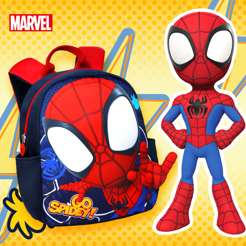Sac à dos Disney Spider-Man pour tout-petits garçons et filles, mignon, confortable, respirant, ultra-léger, imperméable