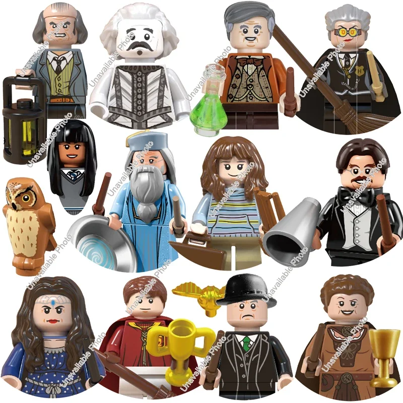 Juguetes calientes WM6040 bloques de construcción de Anime Harry Potter Dobby Cho Chang Ron Weasley Mini figuras de juguete de acción ladrillos juguetes regalo de cumpleaños