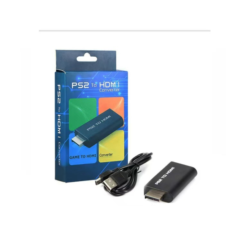 2026 Nowy konwerter PS2 na HDMI 1080P HD Adapter wideo i audio do konsoli PlayStation 2