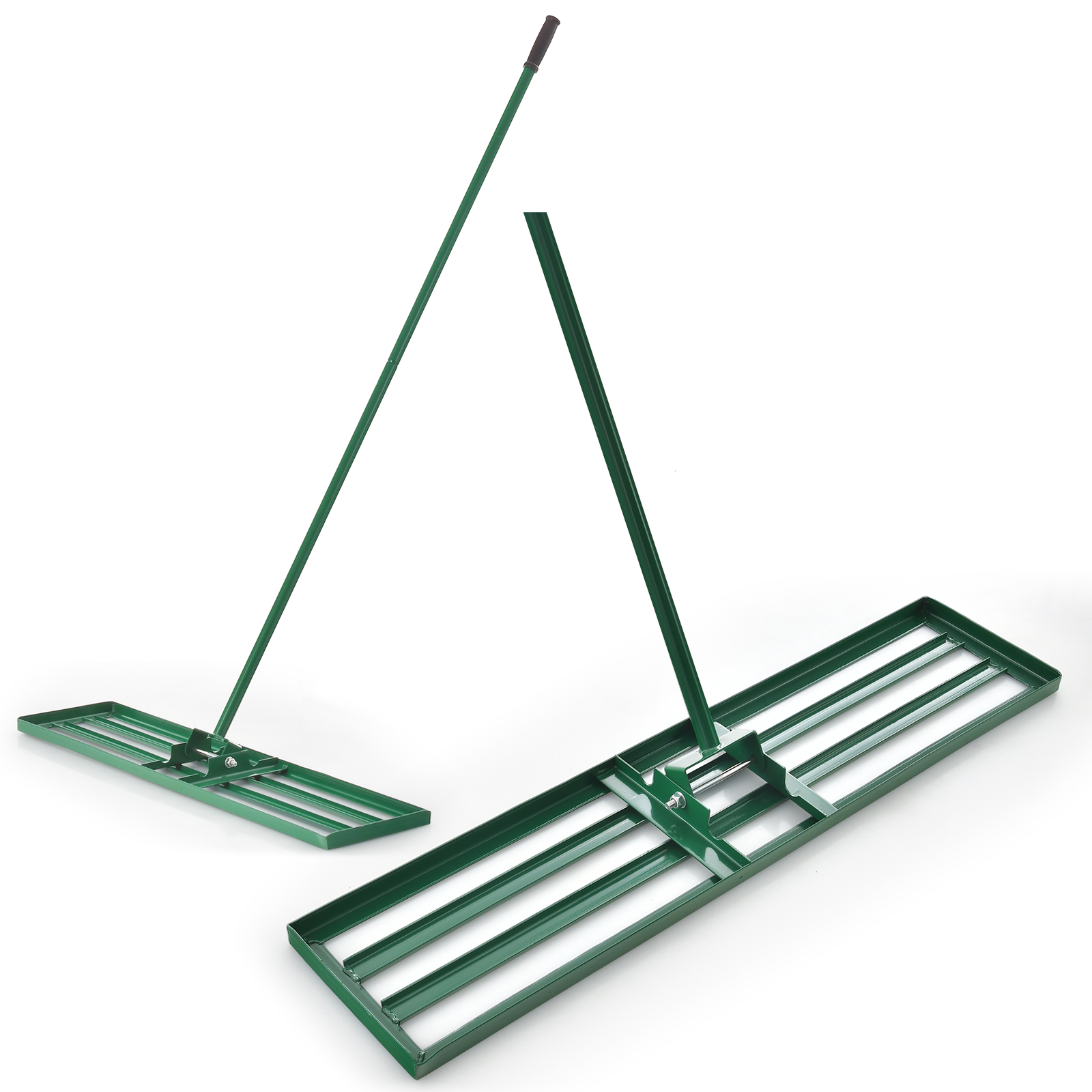 Gazon Nivellerende Hark 106 Cm X 25 Cm Zwaar Niveau Gazongereedschap Met Ergonomisch Handvat Voor Grond