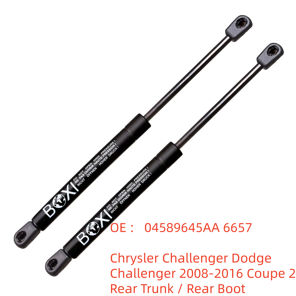 BOXI 2 SZT. Siłowniki Klapy Bagażnika 04589645AA 6657 do Chrysler Challenger Dodge Challenger 2008 - 2016 Coupe z Spoilerem, Amortyzatory Podnoszenia