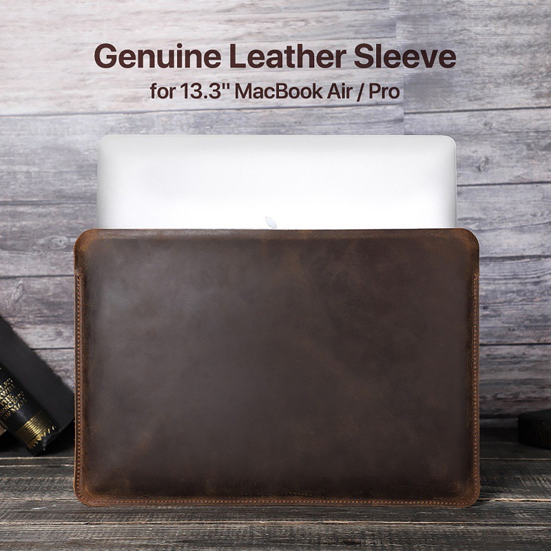 Applies to Macbook Pro13.3 inch inner thin protective case Crazy Horse leather laptop bag