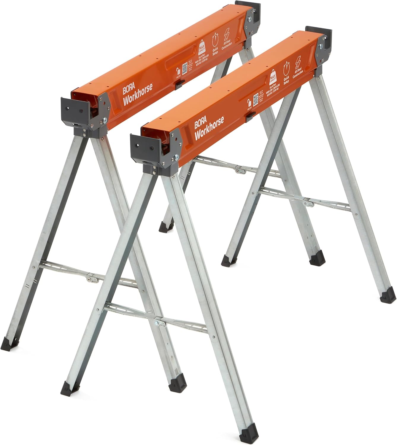 Chevalet de travail robuste PM-3350T avec 2 supports pour 2x4 et 2 chevalets