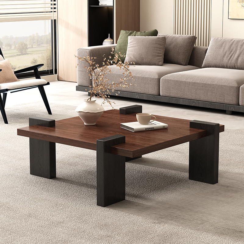 Houten rechthoekige salontafel Eetkamer Incidentele Scandinavische salontafel Luxe abstract centrum Mesinha Para Sala Modern meubilair