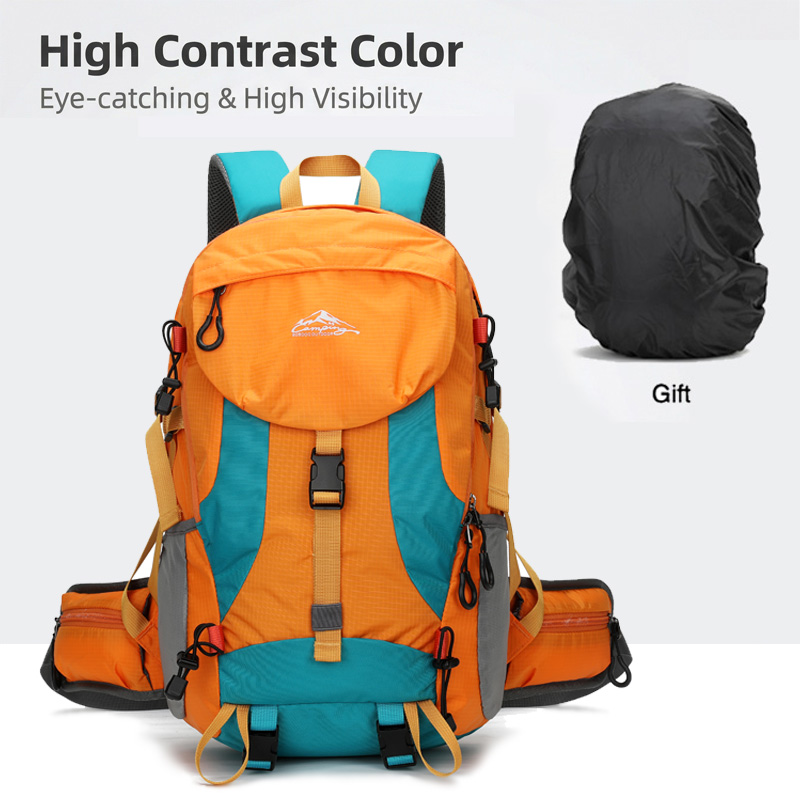 Mochila de Hiking de 30 Litros, Mochila para Camping, Leve e Durável, Adequada para Hiking (com Capa de Chuva)