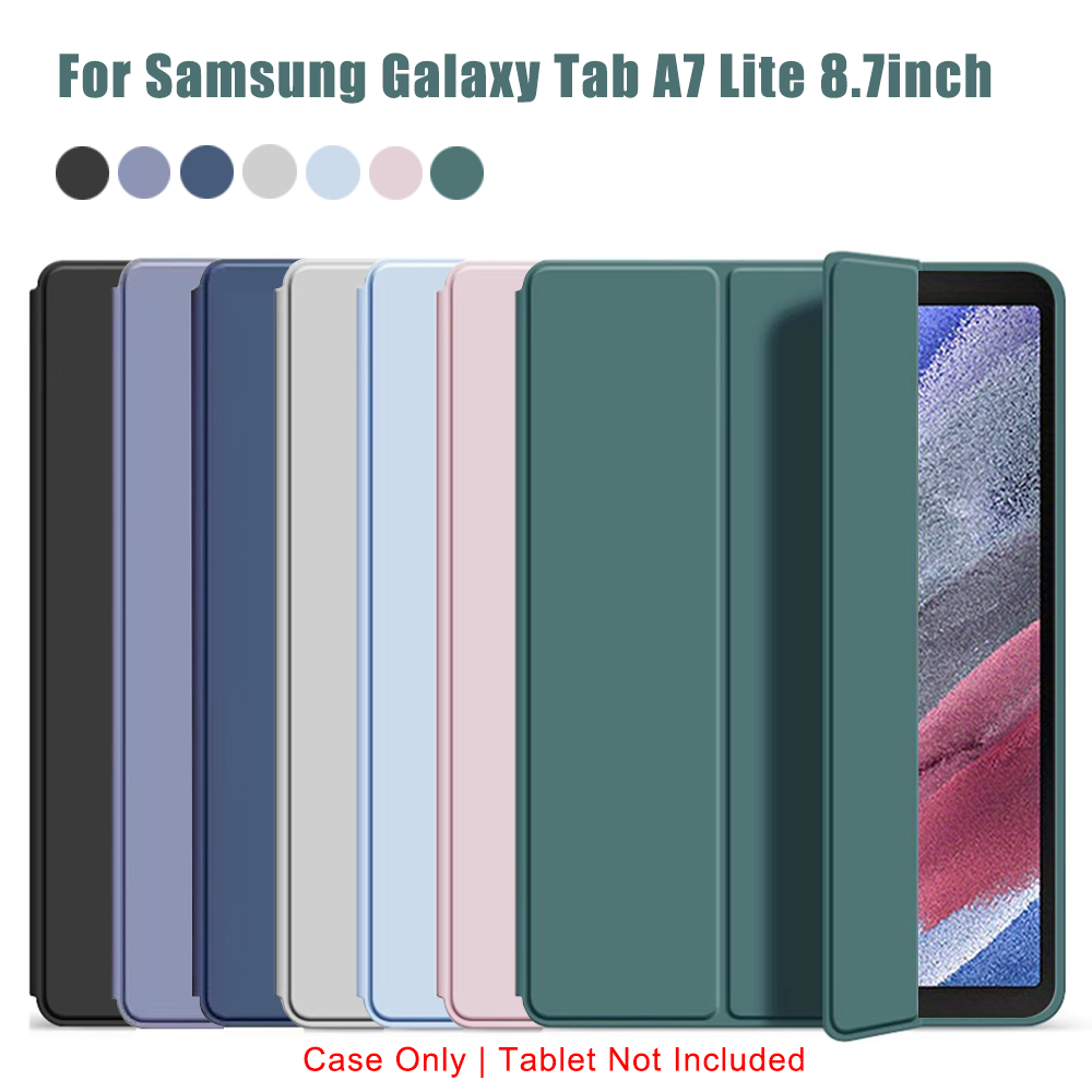 Funda con tapa triple para Samsung Galaxy Tab A7 Lite 8,7 ''2021 SM-T220 SM-T225 soporte magnético funda protectora de cuero PU