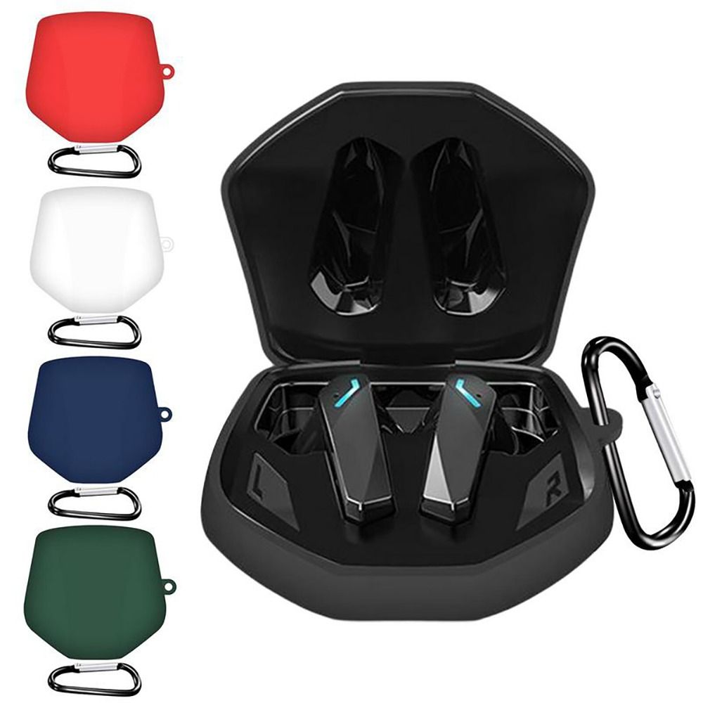 Casing penyimpanan Headphone untuk Lenovo GM2 PRO, tas jinjing silikon pelindung Earphone tahan guncangan dengan Carabiner