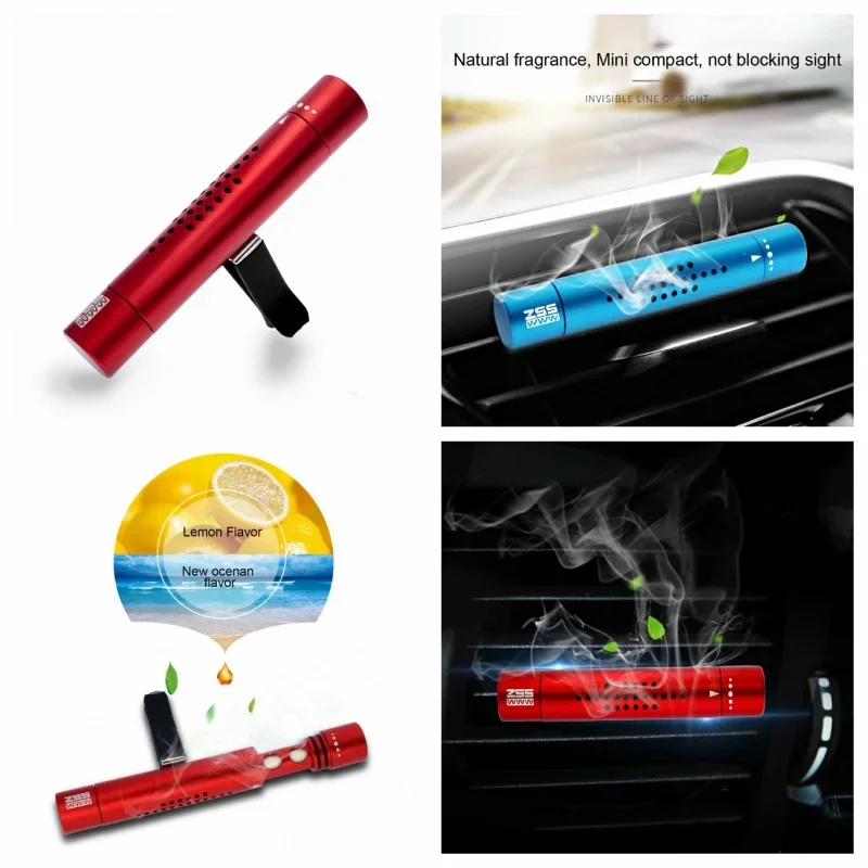 Ambientador para coche, decoración, fragancias, bálsamo sólido, desodorante, hélice de aromaterapia para el hogar, difusor de Perfume giratorio, negro, 1 ud.