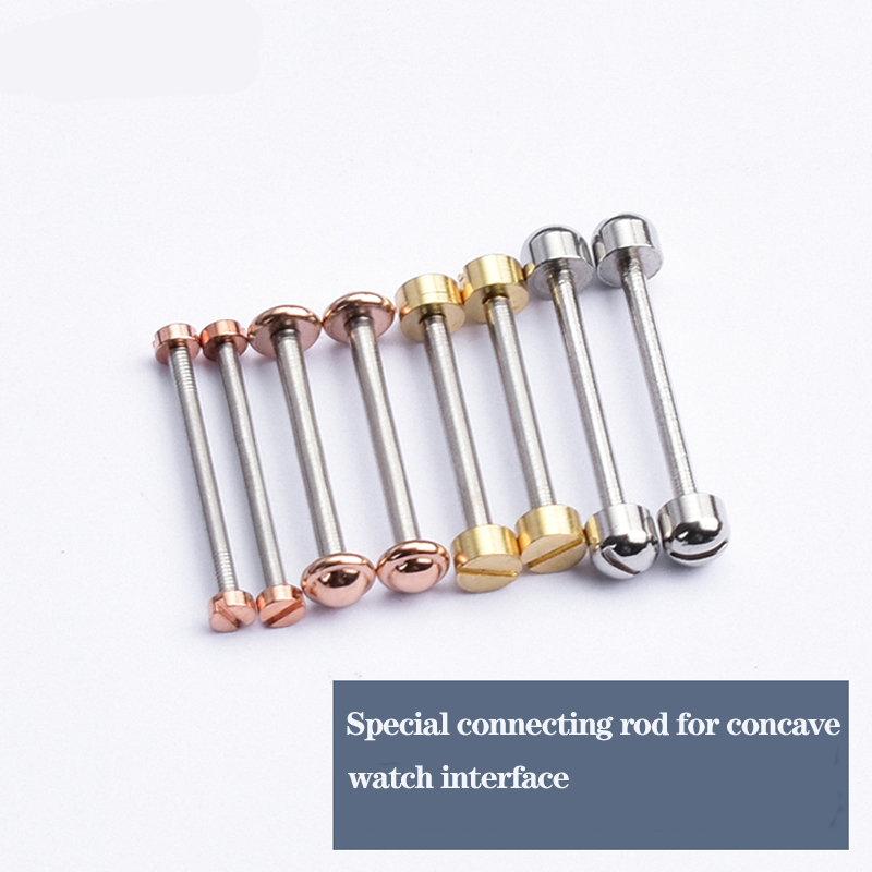 Inschroefbare horlogeband Stem Link Kit Horlogeschroefbuis Staafveerstaaf voor lederen horlogebandriem Rose goud zilver 14 16 18 20 22 mm
