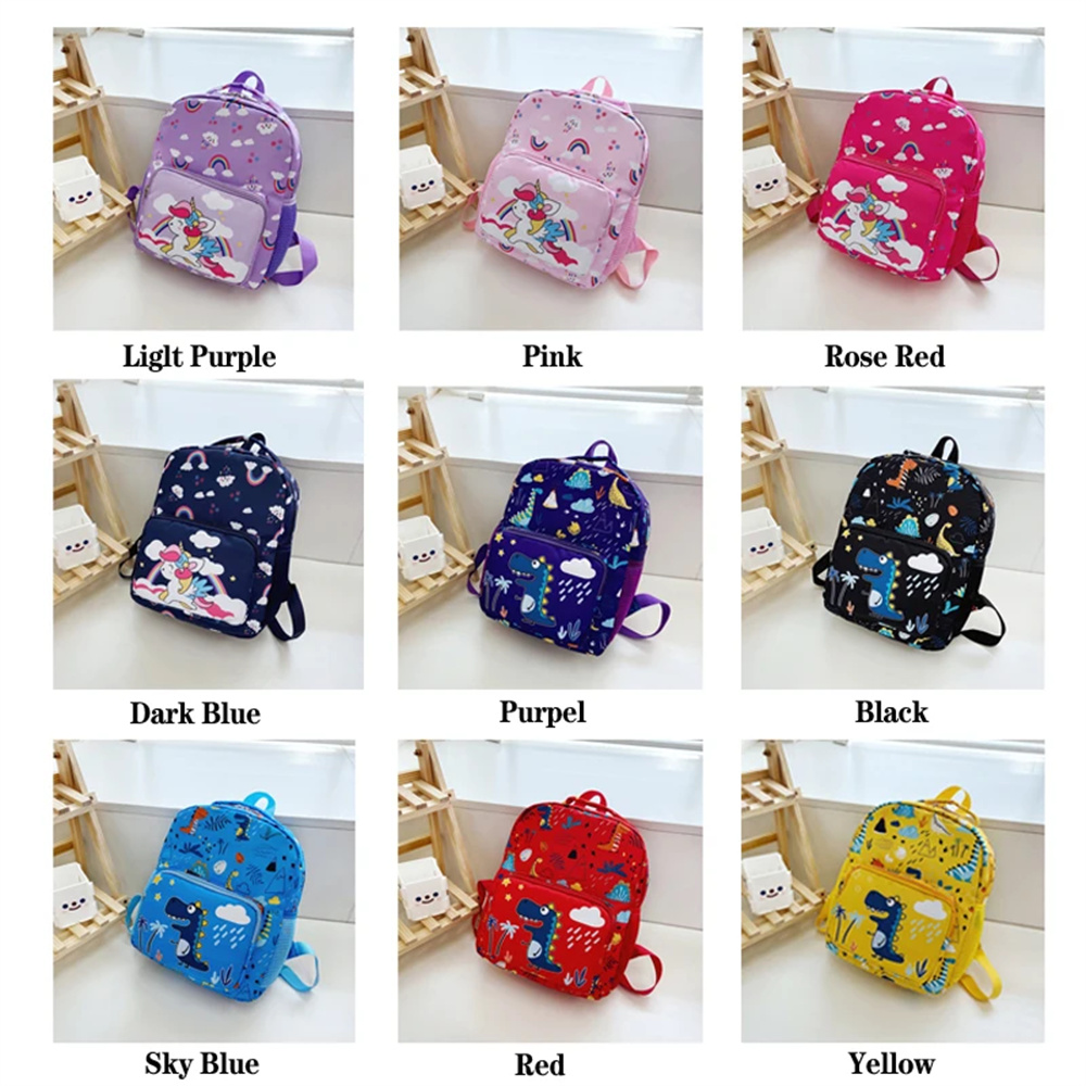 2025 Cartoon Children SchoolBag Cute Dinosaur Unicorn Backpack for Boys Girls Kids School Bags Kindergarten Preschool Baby Bag