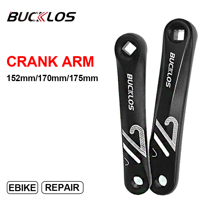 BUCKLOS Manovella per bici Manovelle per bicicletta in lega di alluminio 152mm 170mm 175mm Manovelle per riparazione biciclette Braccia Parte bici MTB