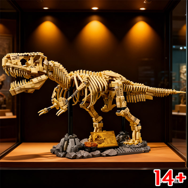 3145 peças de Blocos de Montar de Fósseis de Dinossauros, Modelo de Esqueleto de T-Rex, Brinquedos para Crianças, Presente de Aniversário, Decoração para Casa