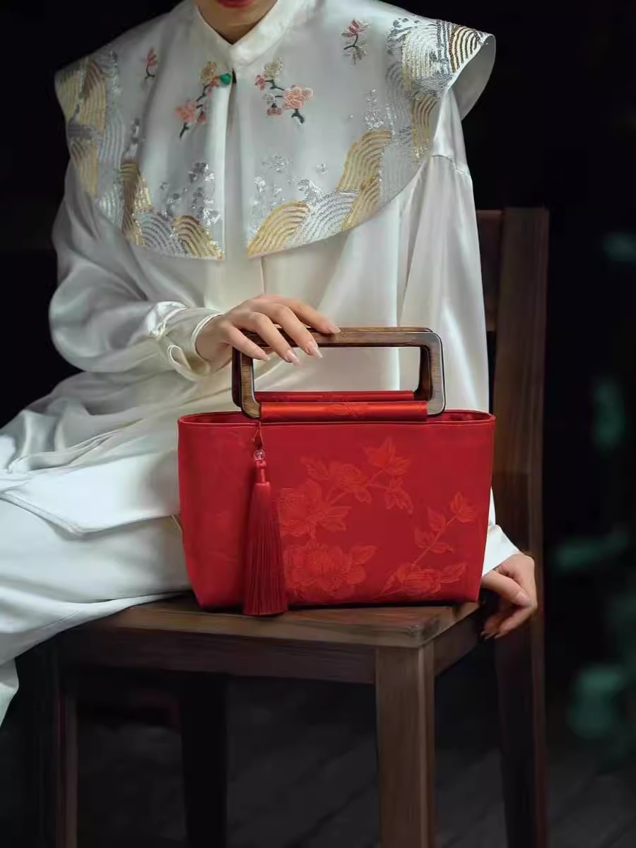 Klassieke Rode Moeder Cadeau Tas Franje Kwastje Designer Tassen Vrouwen Vintage Dames Handtassen Portemonnees