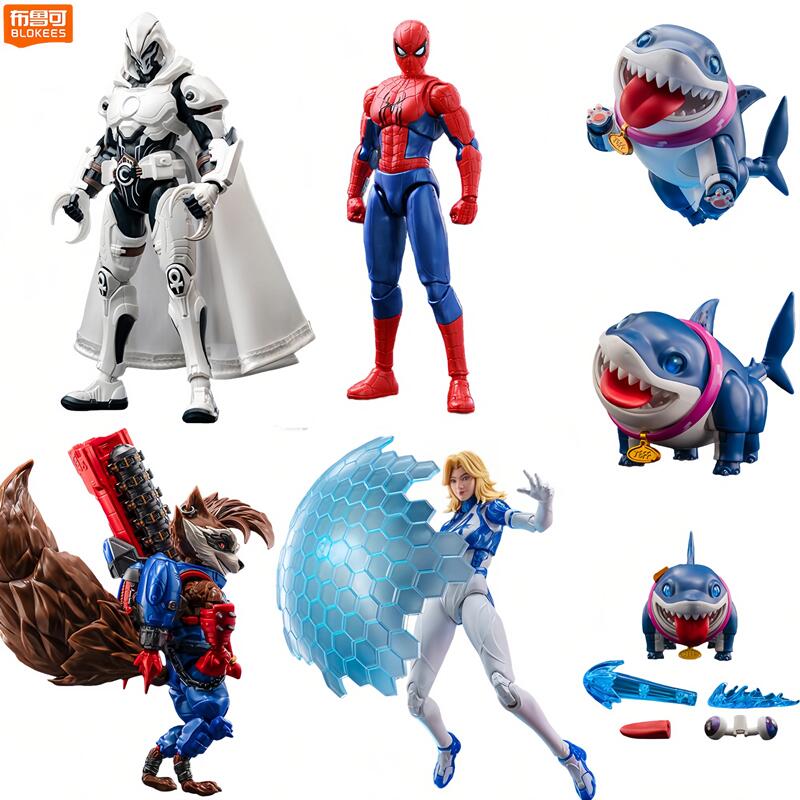 Figurine d'action authentique Blokees Marvel Spider-Man, jouet de la marque Marvel, nouveau modèle à assembler Spider-Man, classe Champion, cadeaux