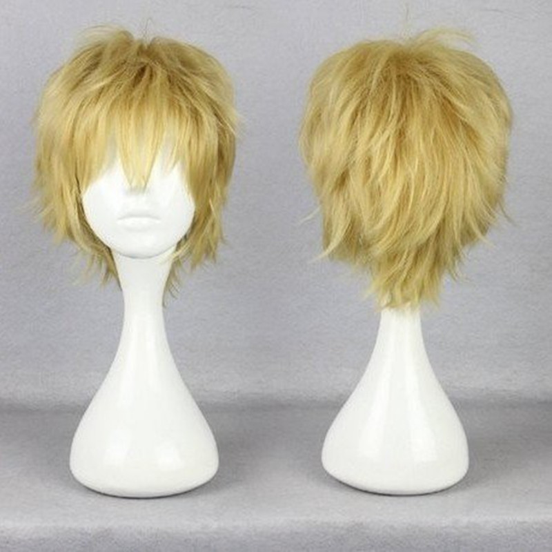 Peruka syntetyczna Cosplay Axis Powers Hetalia Tino Vainamoinen, męska, blond, krótka