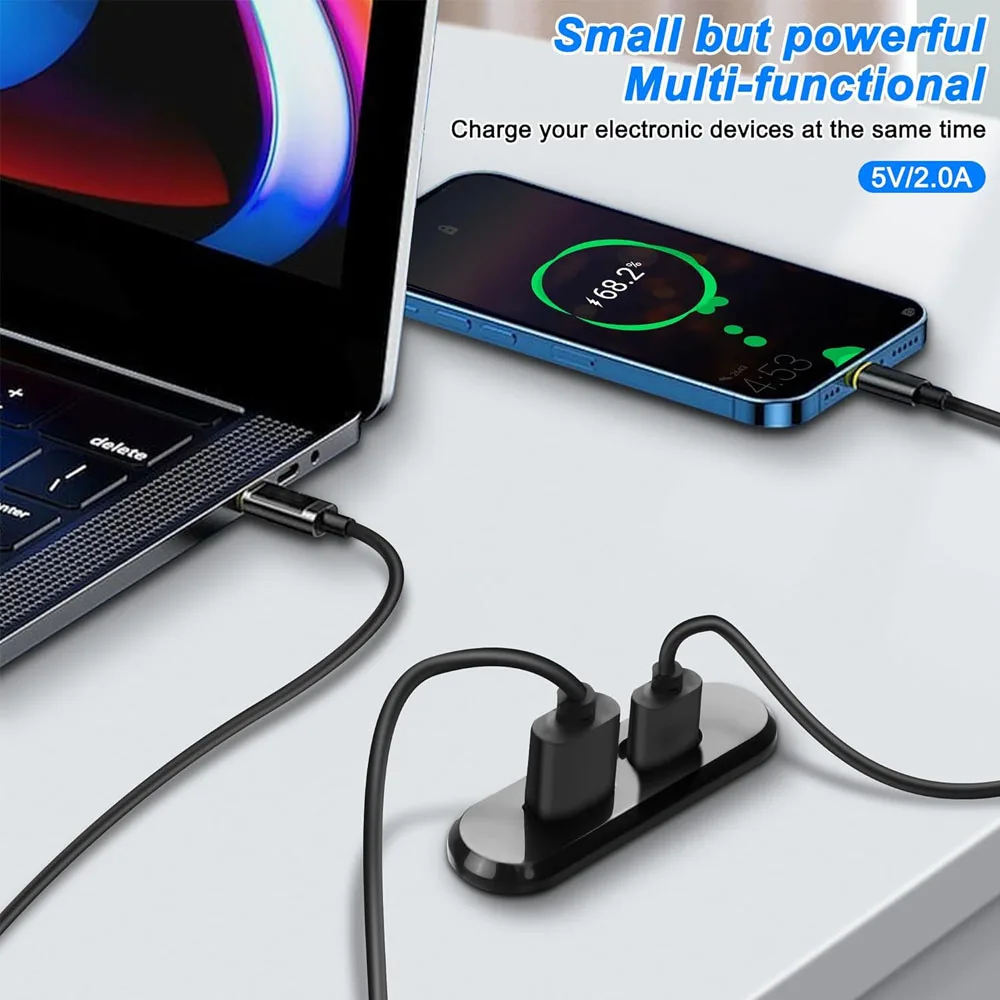 1/2pcs Embedded Desktop Socket USB TYPE-C Charger Furniture Sofa Socket Multifunctional Concealed Fast Charging Cable Connector