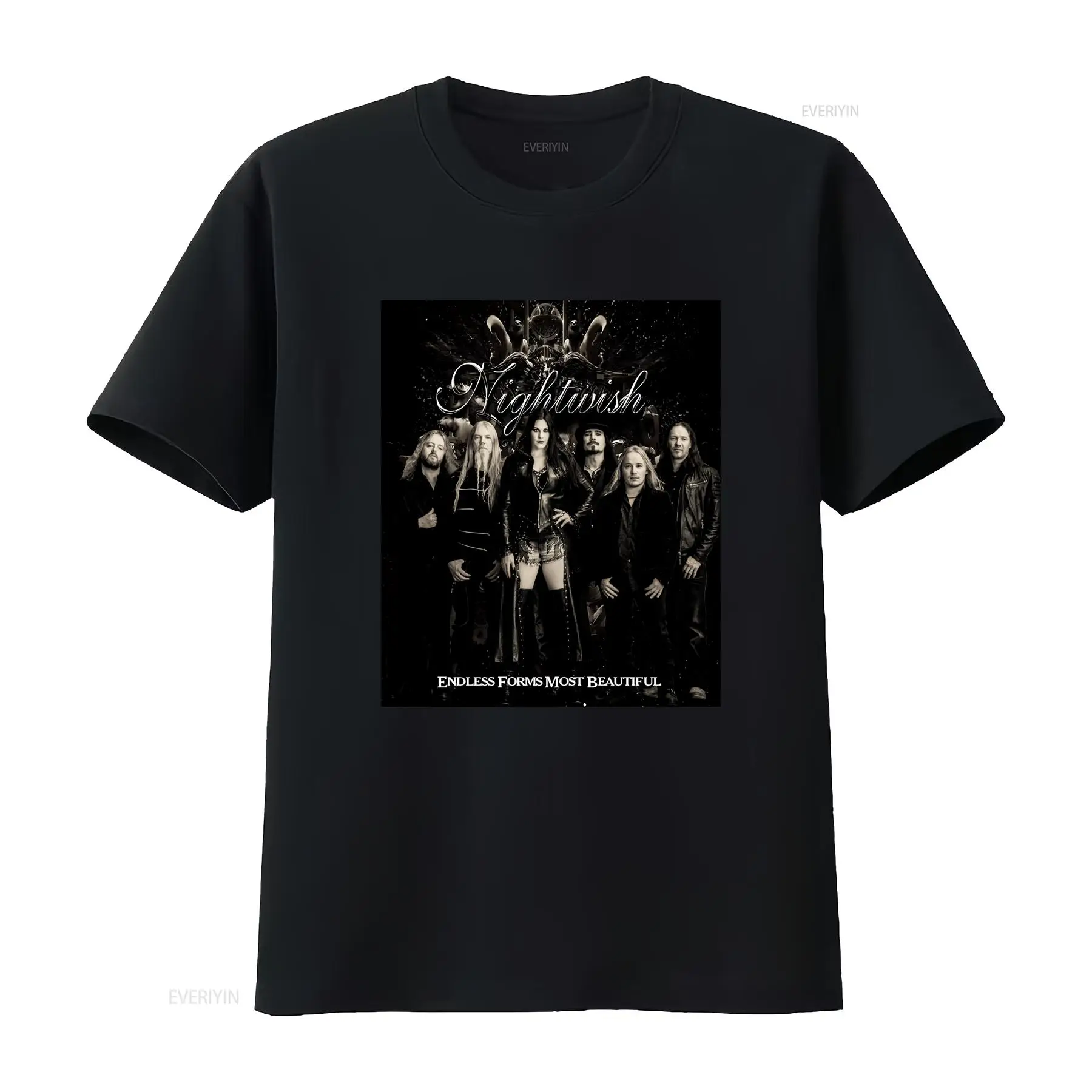 Nightwish Endless Forms Most Beautiful Black S bis 5XL T-Shirt Xmas K2235 Langarm Vintage Washed Fashion Leicht stilvoll