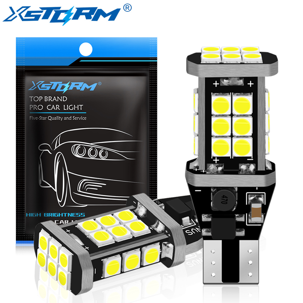 2 шт. W16W светодиодная лампа T15 Led Canbus OBC без ошибок 920 921 912 лампа 3030SMD автомобильные фонари заднего хода резервная стоп 6000K белый DC 12 В