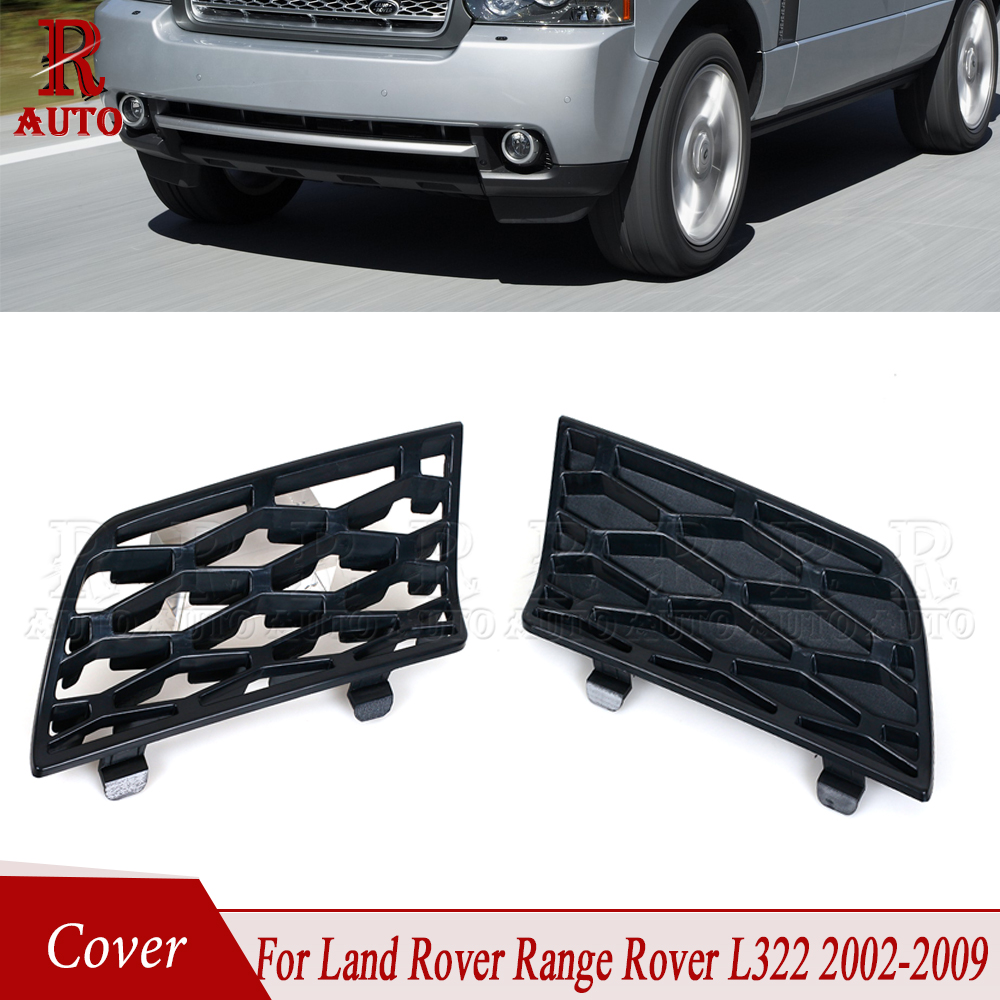 R-AUTO calandre latérale inférieure couverture de pare-chocs avant lunette de gril pour Land Rover Range Rover L322 2002-2009 garniture d'admission d'air de pare-chocs avant