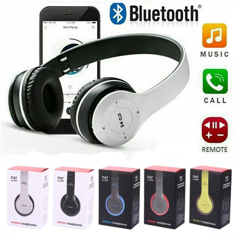 Stereo P47-headset 5.0 Bluetooth-headset Opvouwbare serie Draadloze headset Universele sport Populaire stereo-gamingheadset