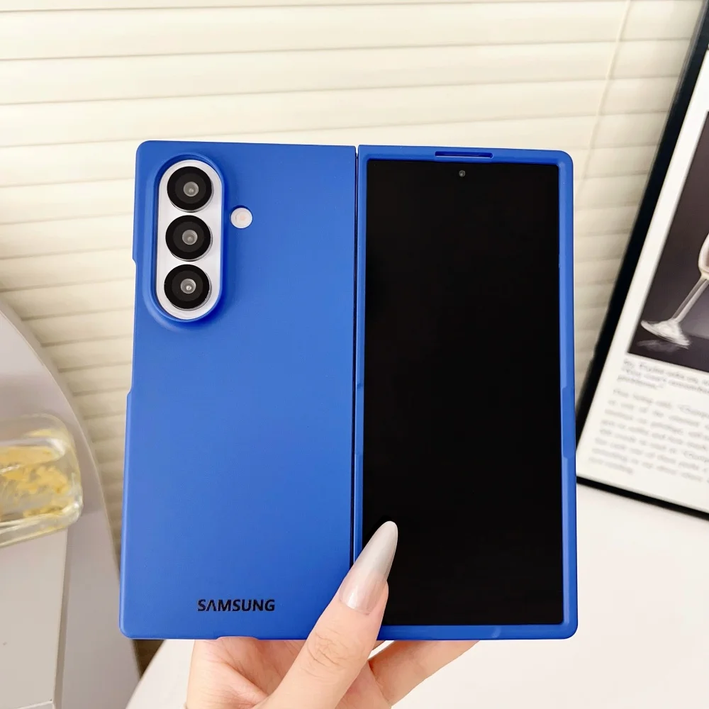 Custodia Rigida Ultra Sottile Fold 7 per Samsung Galaxy Z Fold 8 6 7 5 4 3, Cover Posteriore Full Body Effetto Pelle per Fold7 Fold6 Fold5 Fold8
