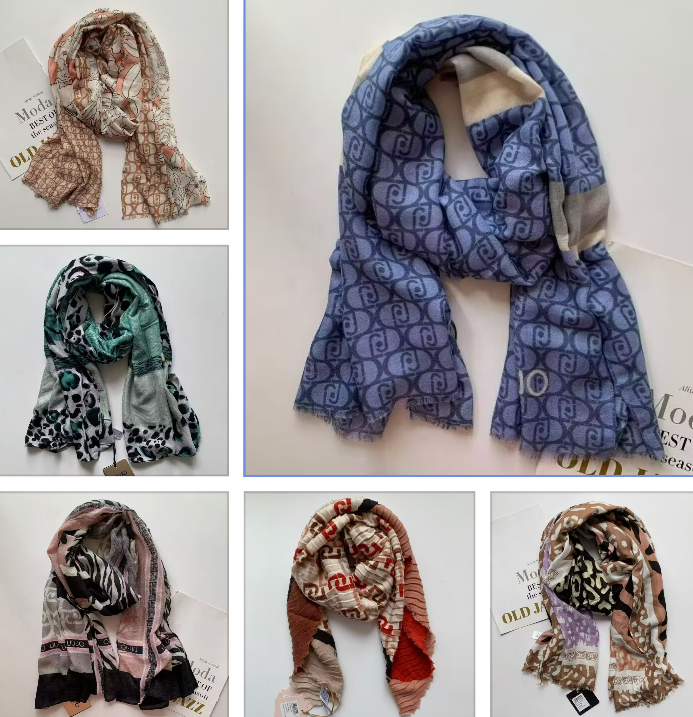 Original order for foreign trade: Italian new style printed leopard print zebra patchwork long shawl scarf